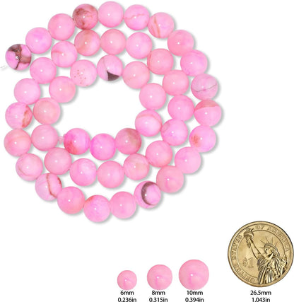45pcs Yellow Persian Jade Energy Healing Beads for Bracelet，8mm Round Bulk Gemstone Beads for Jewelry Making Bracelet Necklace Earring DIY