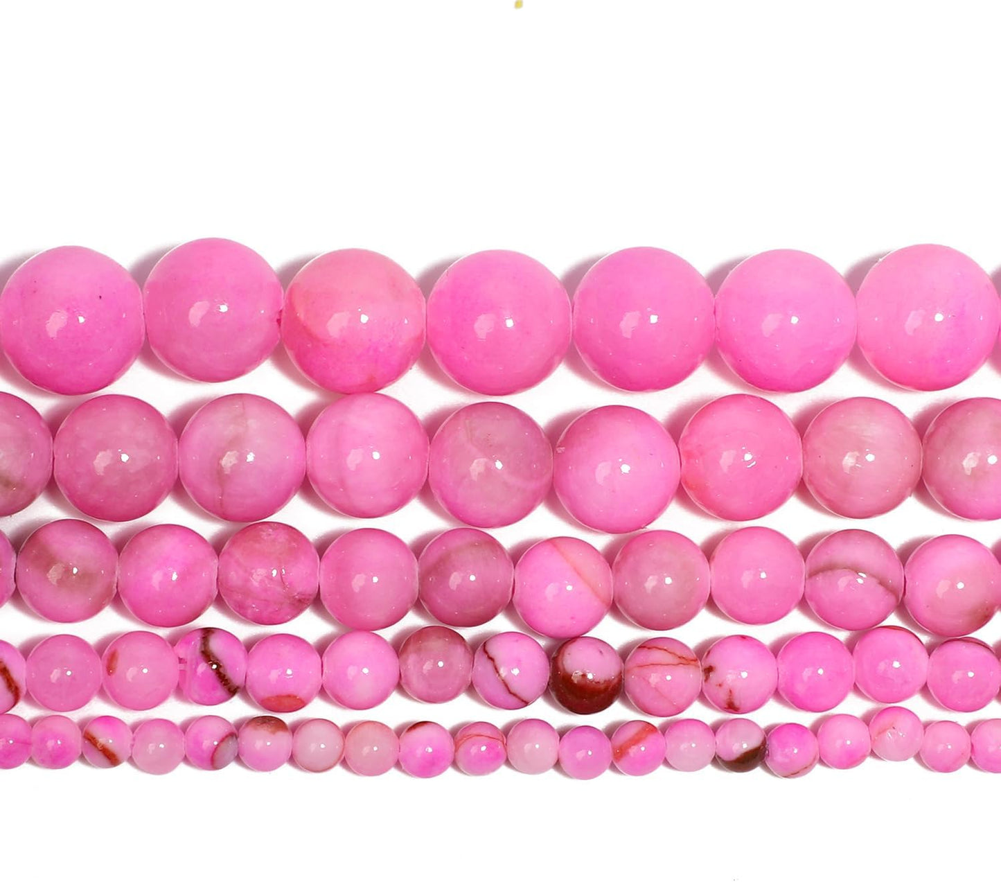 45pcs Yellow Persian Jade Energy Healing Beads for Bracelet，8mm Round Bulk Gemstone Beads for Jewelry Making Bracelet Necklace Earring DIY