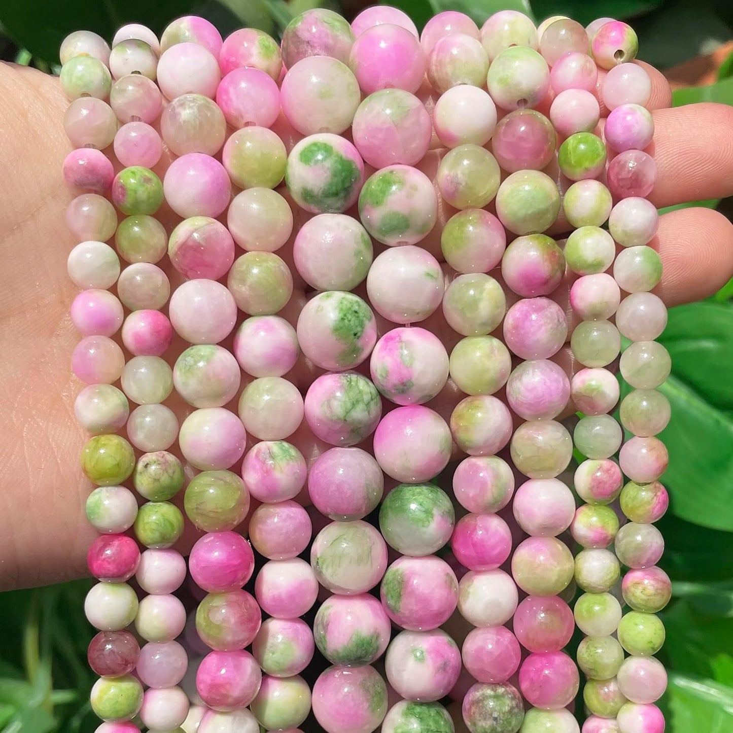 45pcs Yellow Persian Jade Energy Healing Beads for Bracelet，8mm Round Bulk Gemstone Beads for Jewelry Making Bracelet Necklace Earring DIY