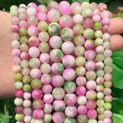 45pcs Yellow Persian Jade Energy Healing Beads for Bracelet，8mm Round Bulk Gemstone Beads for Jewelry Making Bracelet Necklace Earring DIY
