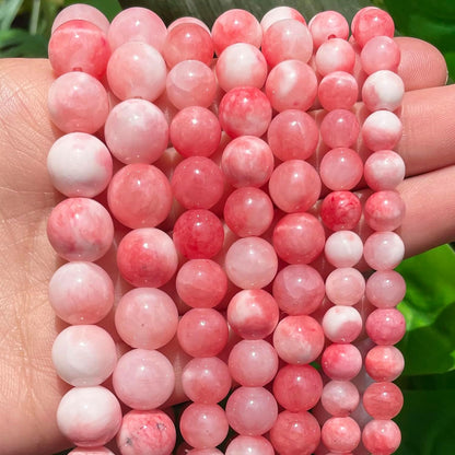 45pcs Yellow Persian Jade Energy Healing Beads for Bracelet，8mm Round Bulk Gemstone Beads for Jewelry Making Bracelet Necklace Earring DIY