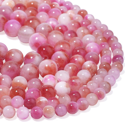 45pcs Yellow Persian Jade Energy Healing Beads for Bracelet，8mm Round Bulk Gemstone Beads for Jewelry Making Bracelet Necklace Earring DIY