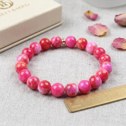 45pcs Yellow Persian Jade Energy Healing Beads for Bracelet，8mm Round Bulk Gemstone Beads for Jewelry Making Bracelet Necklace Earring DIY