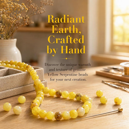 45pcs Yellow Persian Jade Energy Healing Beads for Bracelet，8mm Round Bulk Gemstone Beads for Jewelry Making Bracelet Necklace Earring DIY
