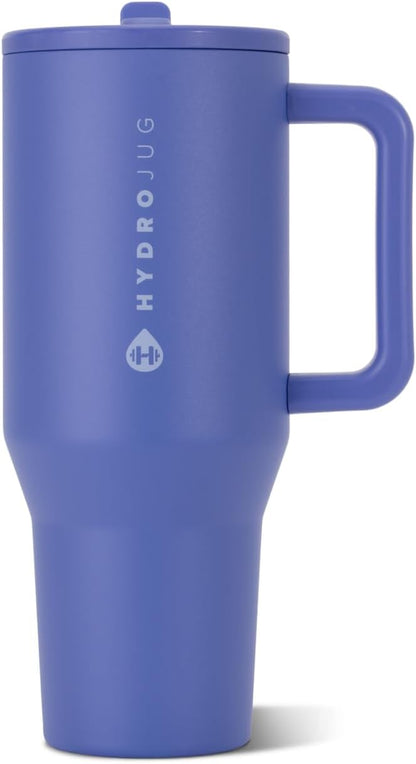 Traveler 40oz, Insulated Tumbler with Handle & Straw, Lemon Lime