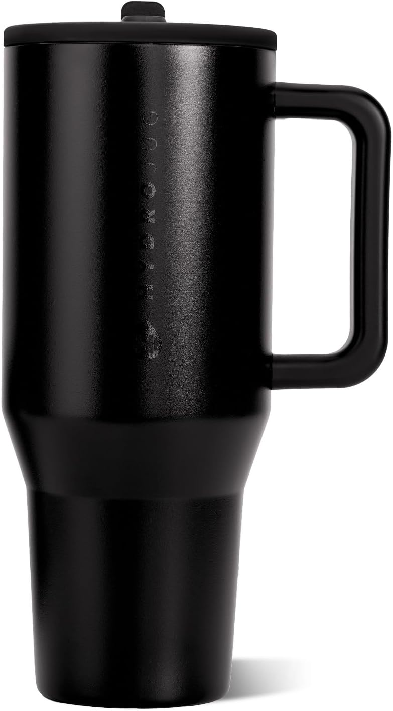 Traveler 40oz, Insulated Tumbler with Handle & Straw, Lemon Lime