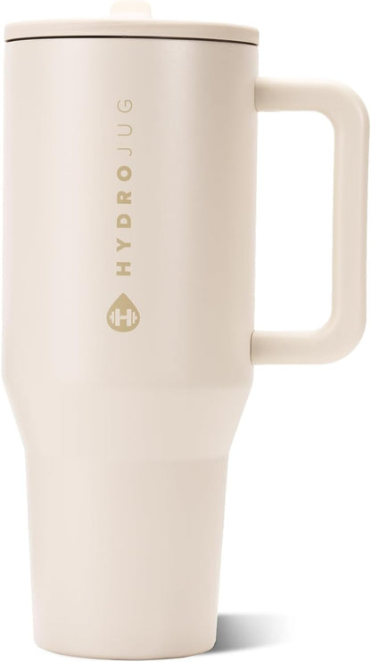 Traveler 40oz, Insulated Tumbler with Handle & Straw, Lemon Lime