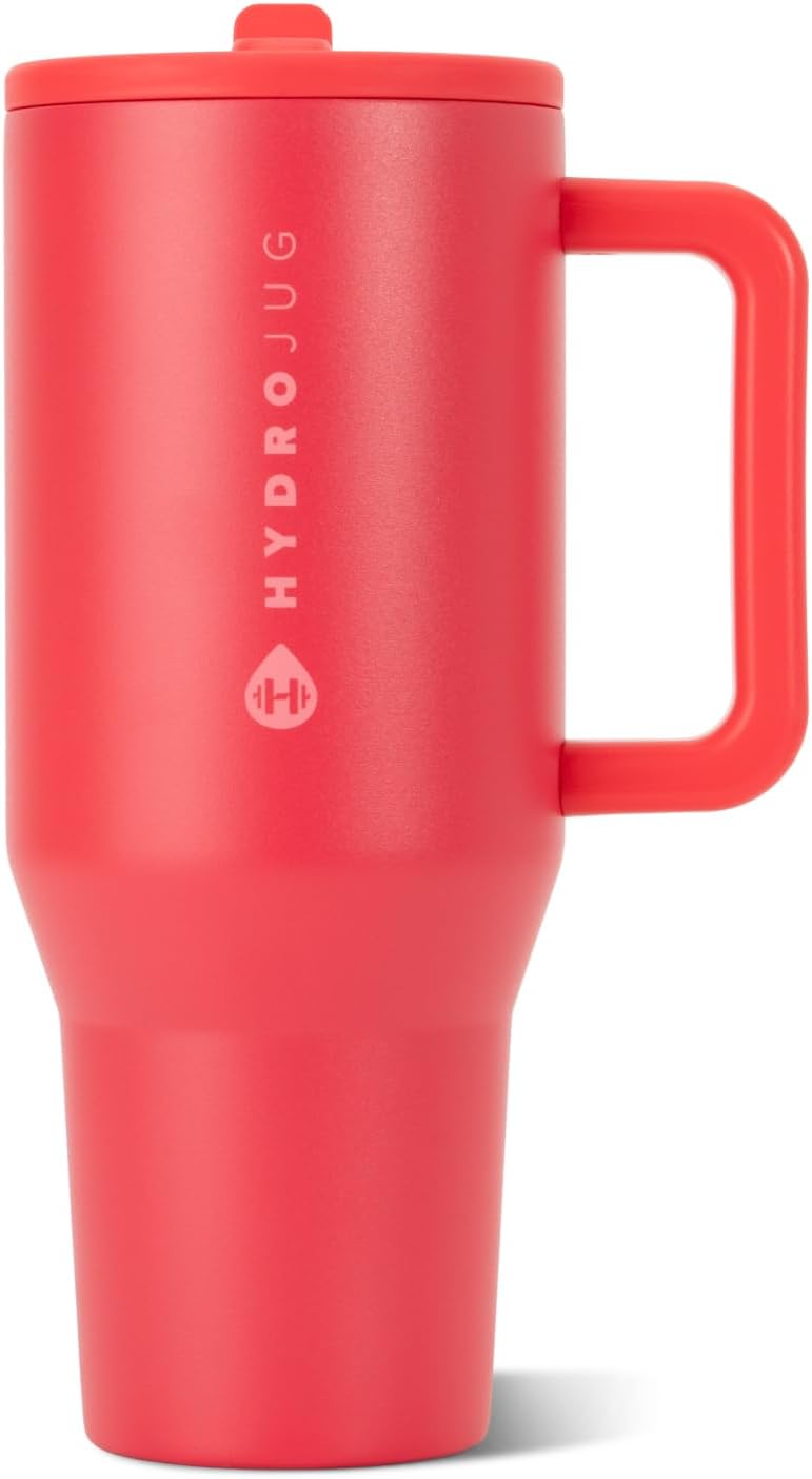 Traveler 40oz, Insulated Tumbler with Handle & Straw, Lemon Lime