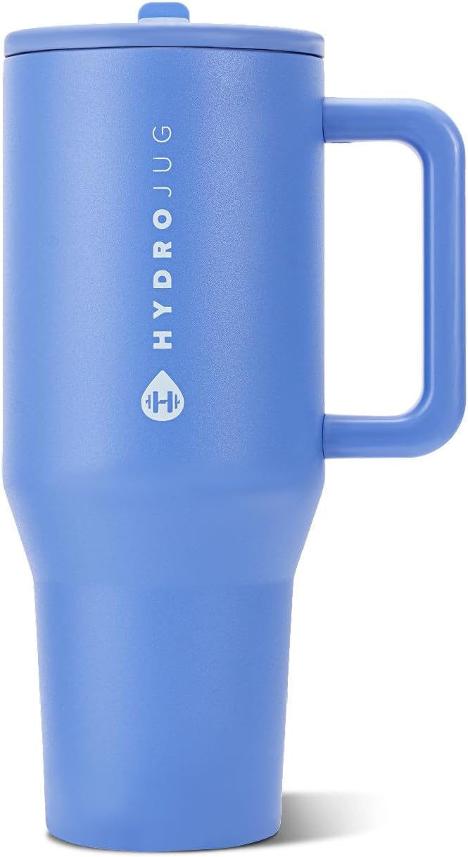 Traveler 40oz, Insulated Tumbler with Handle & Straw, Lemon Lime