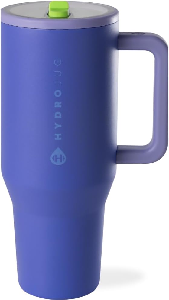 Traveler 40oz, Insulated Tumbler with Handle & Straw, Lemon Lime