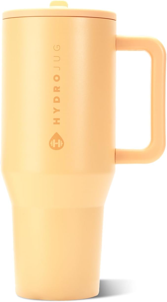 Traveler 40oz, Insulated Tumbler with Handle & Straw, Lemon Lime