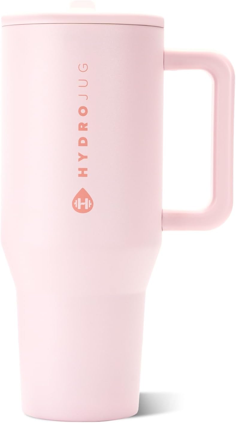 Traveler 40oz, Insulated Tumbler with Handle & Straw, Lemon Lime