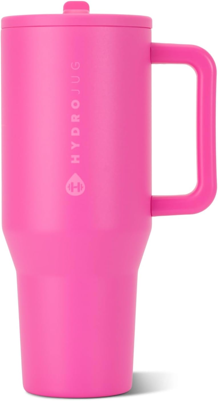 Traveler 40oz, Insulated Tumbler with Handle & Straw, Lemon Lime