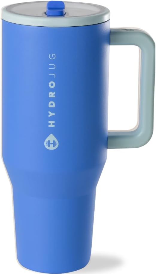Traveler 40oz, Insulated Tumbler with Handle & Straw, Lemon Lime
