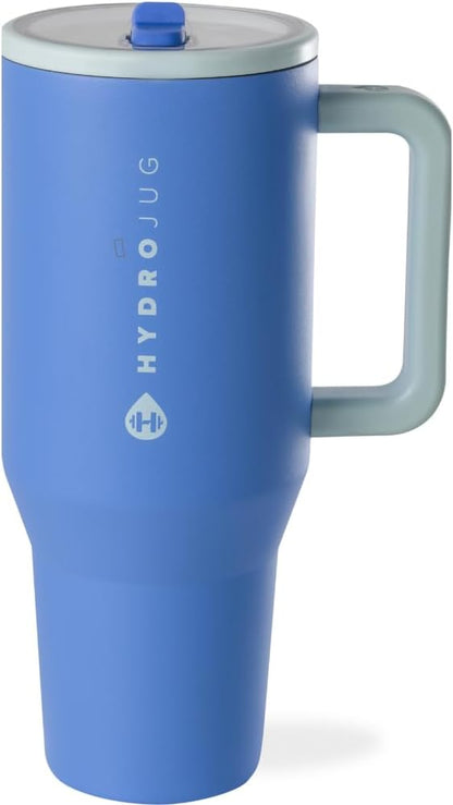 Traveler 40oz, Insulated Tumbler with Handle & Straw, Lemon Lime