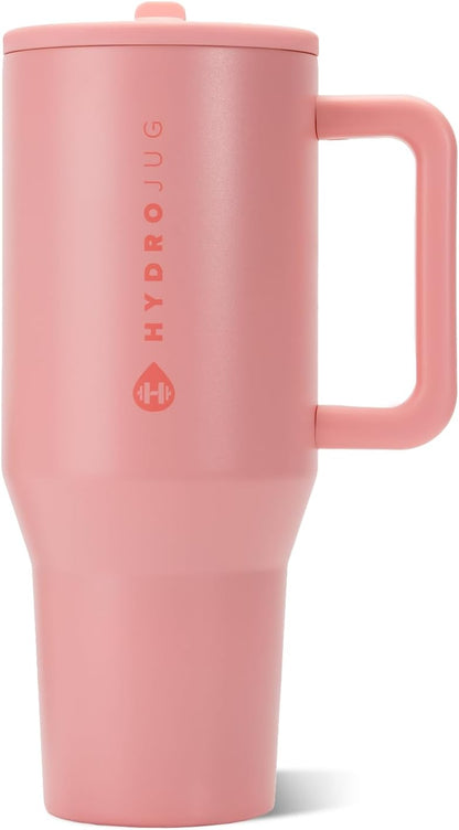 Traveler 40oz, Insulated Tumbler with Handle & Straw, Lemon Lime