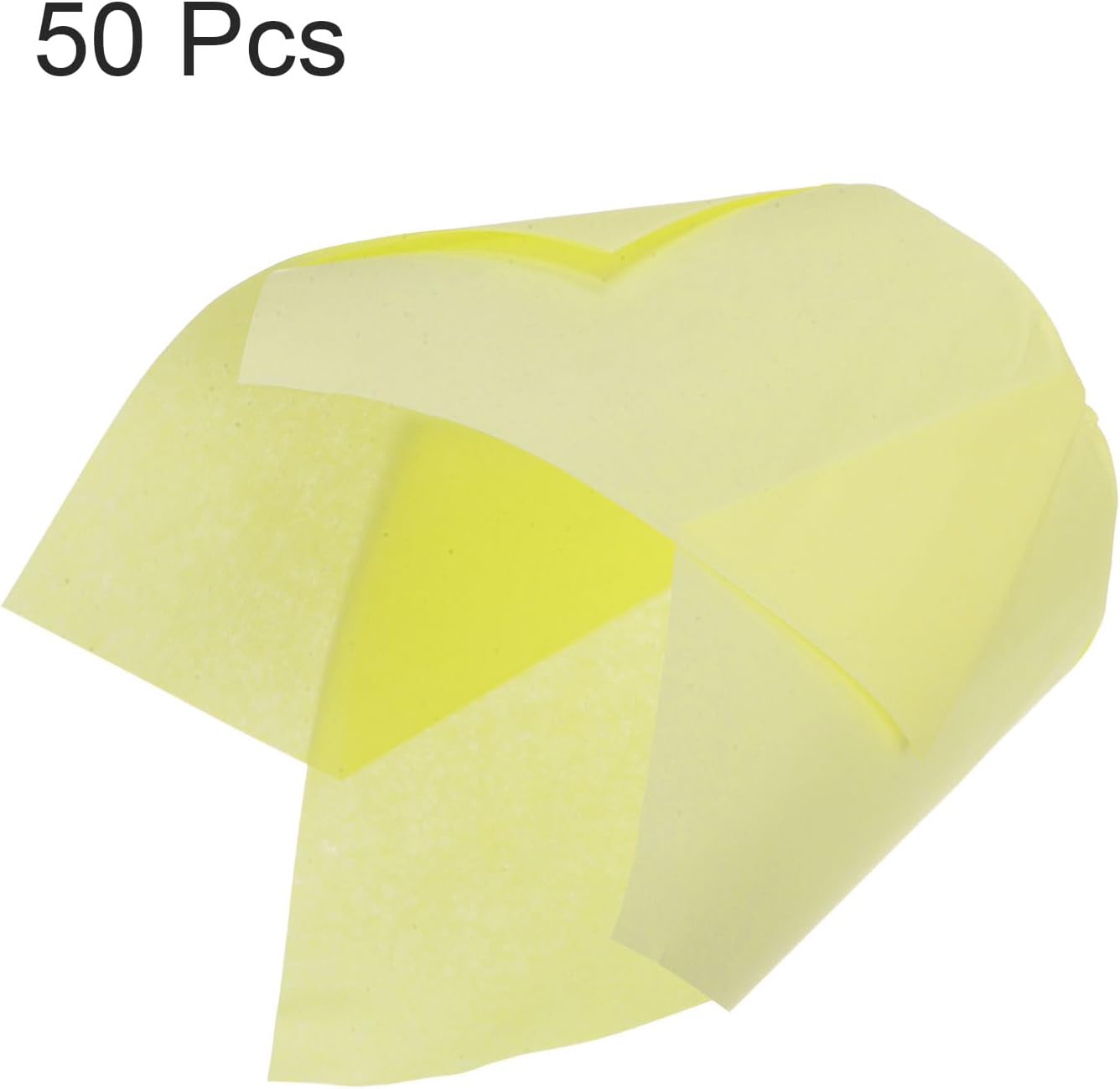 50pcs Tulip Cupcake Liners Greaseproof Baking Cups Paper Cupcake Wrappers Holders for Parties Weddings Birthdays, Light Yellow