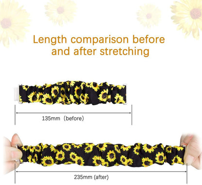 Compatible for Wyze Watch 47mm Band, Fabric Elastic Scrunchie Elastic Women Cute Replacement Straps Compatible with Wyze Watch 47mm Smartwatch