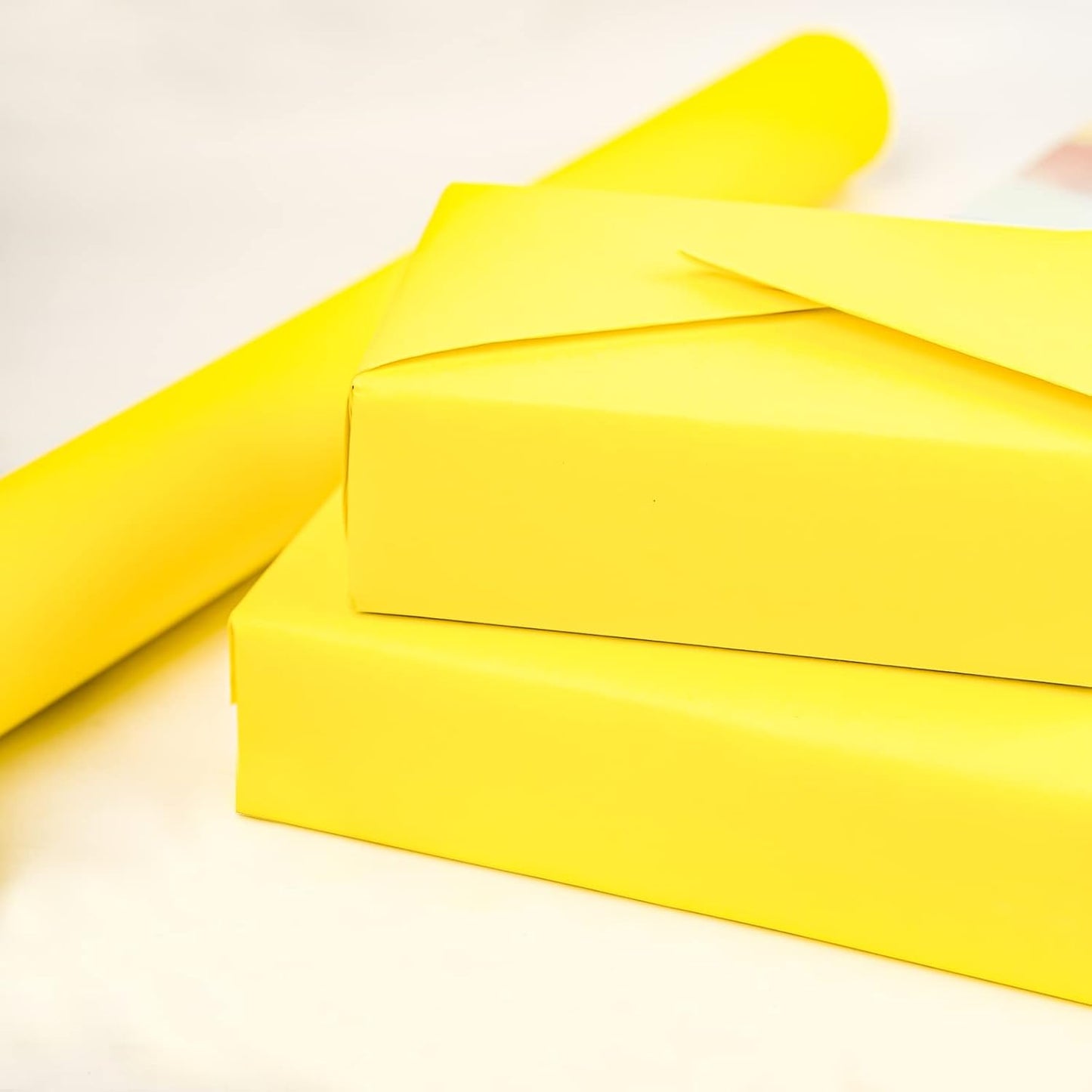 Yellow Kraft Paper Roll - 12 inches x 100 feet - Natural Recyclable Paper Perfect for Easter Crafts, Art, Small Wrapping, Packing, Postal, Shipping, Dunnage & Parcel