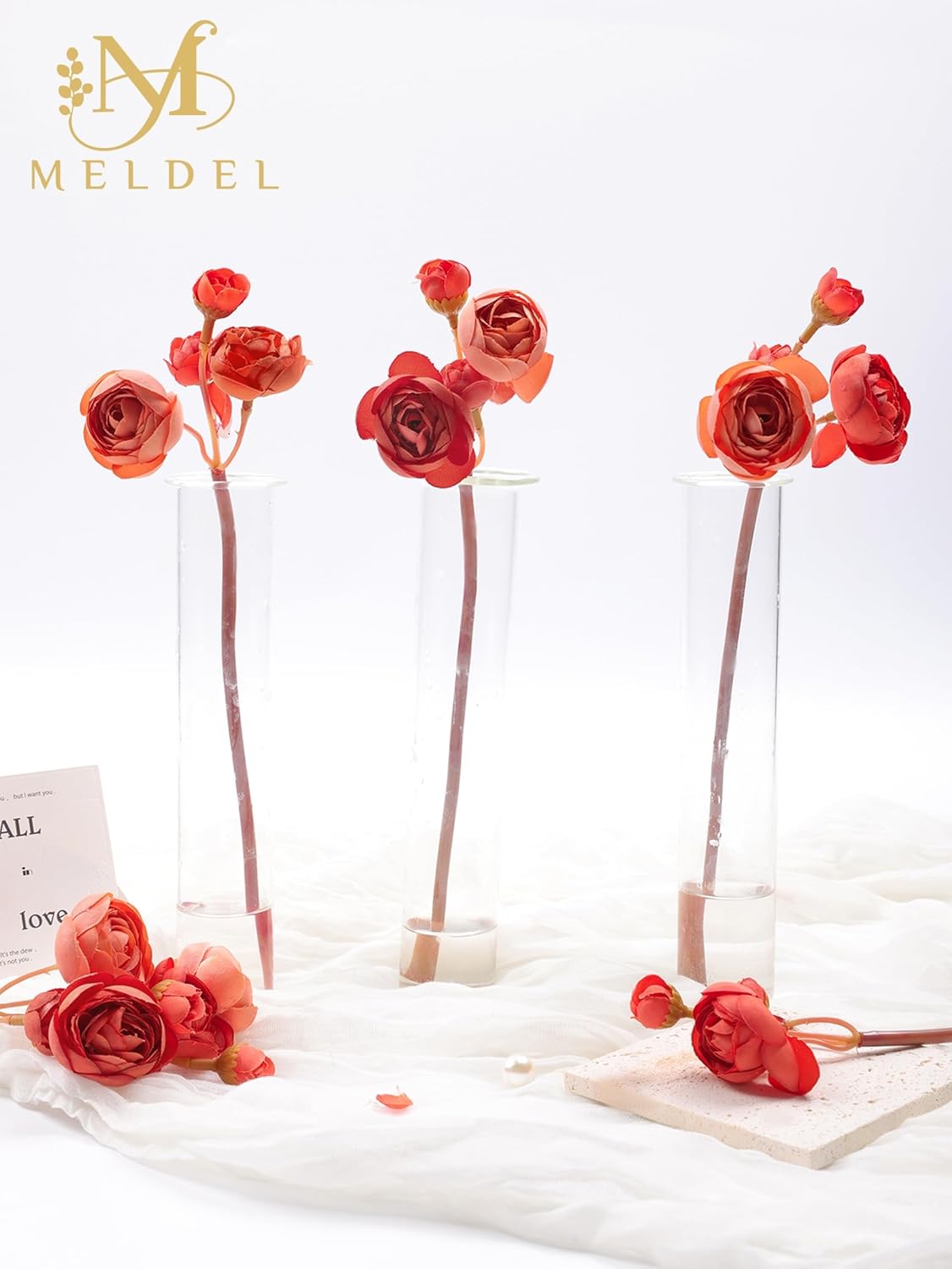32Pcs Yellow Ranunculus Artificial Flowers for DIY Home Wedding | Fake Peonies, Real Touch Silk Faux Mini Ranunculus Filler Flowers Bulk for Vase Centerpieces, Bridal Shower Decor