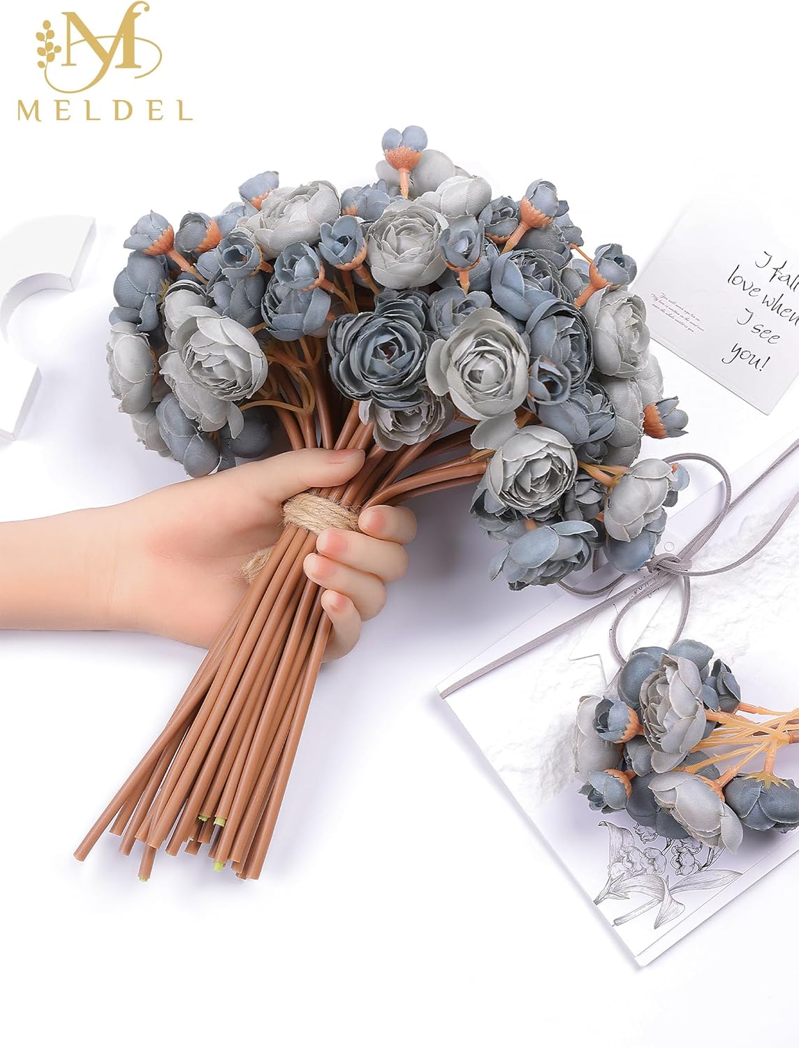 32Pcs Yellow Ranunculus Artificial Flowers for DIY Home Wedding | Fake Peonies, Real Touch Silk Faux Mini Ranunculus Filler Flowers Bulk for Vase Centerpieces, Bridal Shower Decor