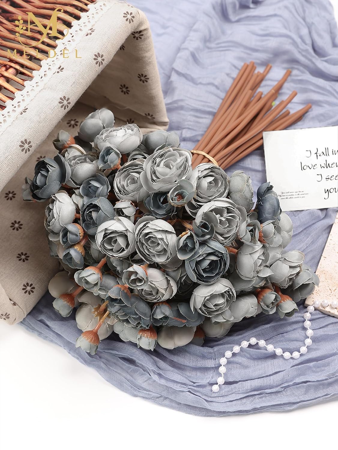 32Pcs Yellow Ranunculus Artificial Flowers for DIY Home Wedding | Fake Peonies, Real Touch Silk Faux Mini Ranunculus Filler Flowers Bulk for Vase Centerpieces, Bridal Shower Decor