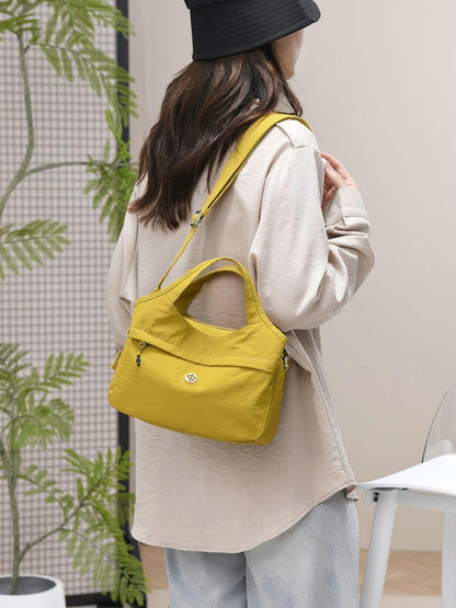 Nylon Top-handle Clutch Purses for Women Small Tote Bag Casual Travel Pouch Lightweight Crossbody Shoulder Handbag Satchels