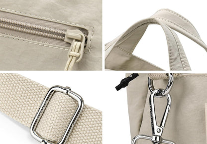 Nylon Top-handle Clutch Purses for Women Small Tote Bag Casual Travel Pouch Lightweight Crossbody Shoulder Handbag Satchels