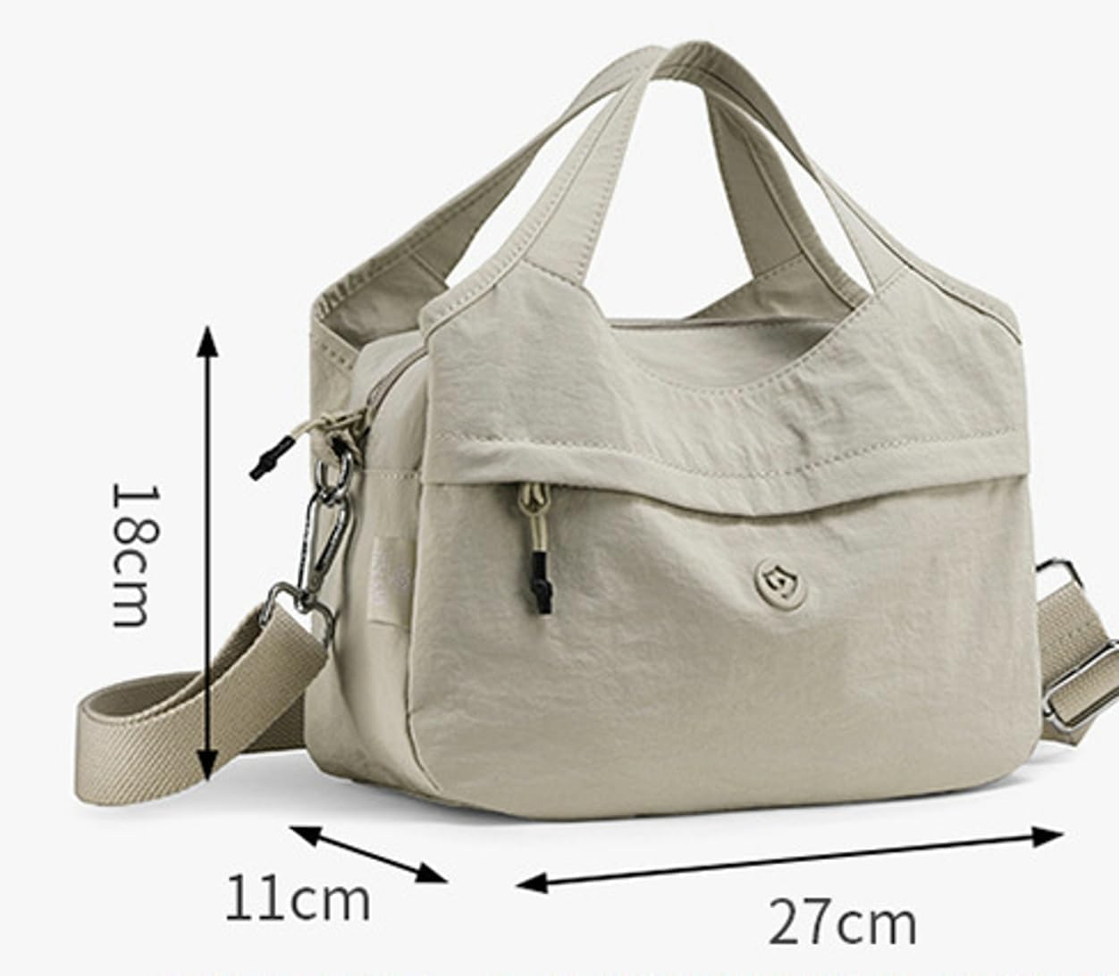 Nylon Top-handle Clutch Purses for Women Small Tote Bag Casual Travel Pouch Lightweight Crossbody Shoulder Handbag Satchels