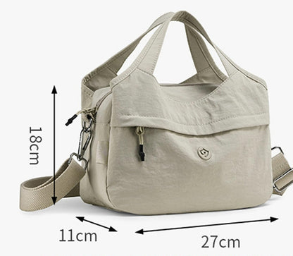 Nylon Top-handle Clutch Purses for Women Small Tote Bag Casual Travel Pouch Lightweight Crossbody Shoulder Handbag Satchels