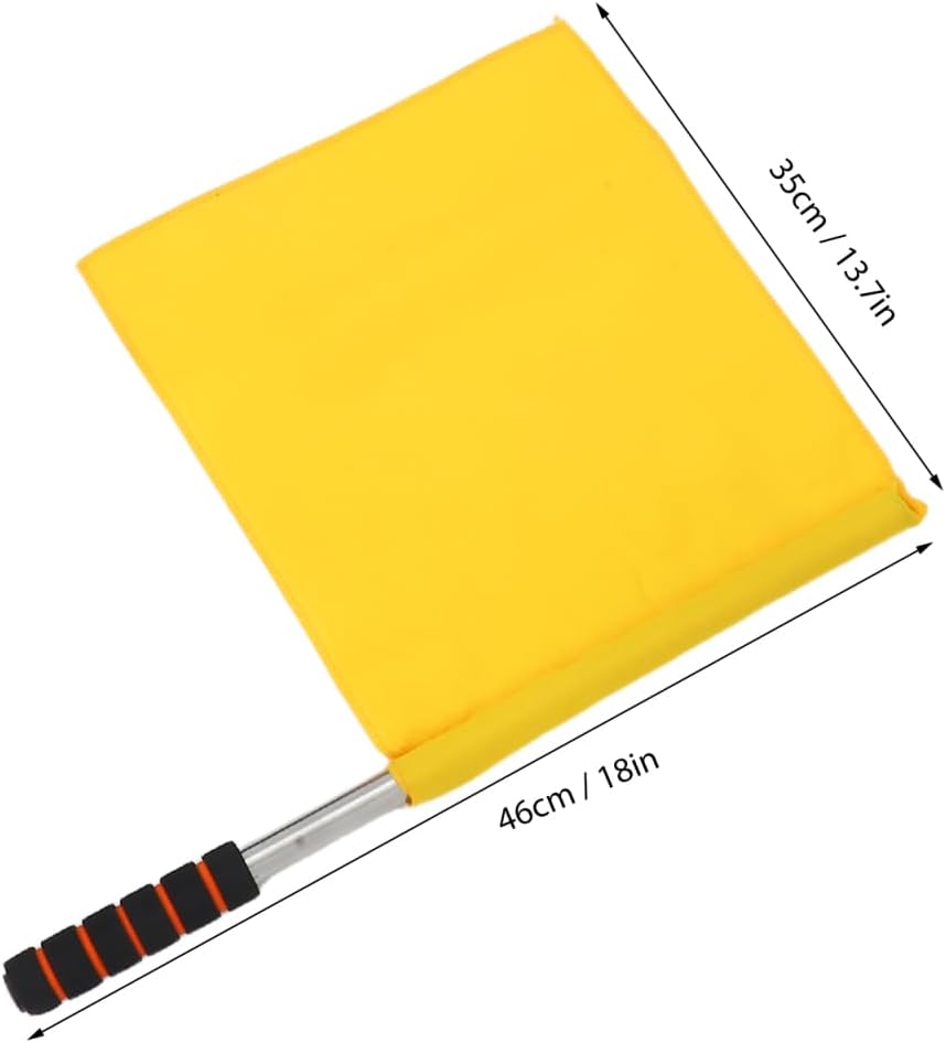 3Pcs Flags Red Green Yellow for Traffic Control Safety Signaling Handheld Flags 18X14 Inch