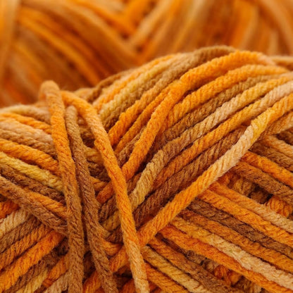 3PACK 5-Ply Variegated Yarn for Crocheting, Yarn Soft Each 3pcs/300g/630 Yards Soft Cozy, Multi-Color Gradient for Knitting Sweaters, Scarves, Shawls, Hats (Orange Yellow)