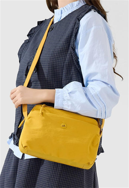 Small Casual Solid Nylon Shoulder bags for Women Fahshion Zipper Crossbody Bag Soft Top Handle Handbag Purse