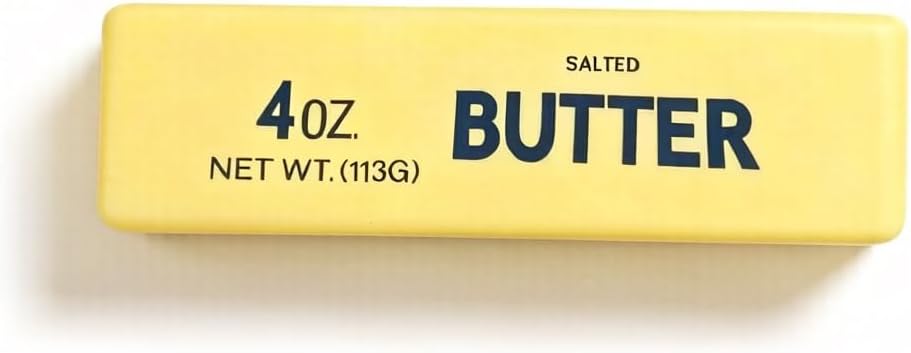 Realistic Soft Butter Stick Fidget Toy,Slow Rebound Cute Butter Squeeze Stress Balls, Slow Rising Portable Squishy for Adults Anxiety & Stress Relief, Sensory Gifts for Office, Home (Yellow)