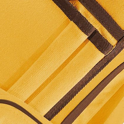 Crochet Bag Organizer – Durable Knitting Bag, Yarn Organizer for Accessories and Supplies, Canvas Yarn Holder, Crochet Carrying Case with Accessories Pouch, Storage Organizer –Mustard