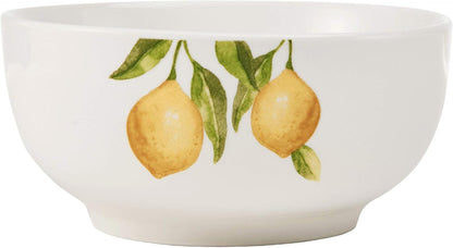 Lemons 16-Piece Dinnerware Set, Service For 4, White