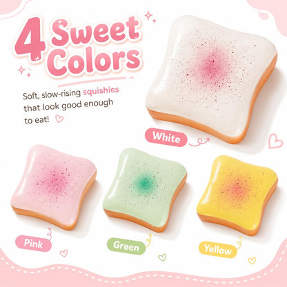 Bread Butter Squishy,Slow Rising Squishy,Toast Squishy,Fidget Toy | Party Favor Gift squeeze toy,for Adults,Suitable for Office Workers to Release Stress and Negative Emotions.