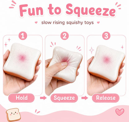 Bread Butter Squishy,Slow Rising Squishy,Toast Squishy,Fidget Toy | Party Favor Gift squeeze toy,for Adults,Suitable for Office Workers to Release Stress and Negative Emotions.