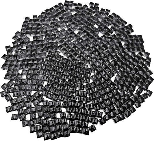 500PCS / 1.1LB Square Ceramic Mosaic Tiles, 0.4 x 0.4 inch Handmade Making Creative Micro Mosaic Tiles for DIY Art and Home Decorations (Yellow)