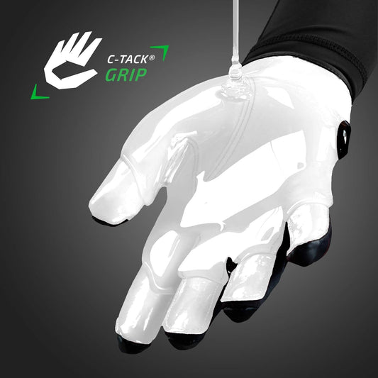 Cutters Football Wide Receiver Gloves. Rev 4.0 Ultra Grip No Slip. Youth and Adult Sizes (1 Pair).