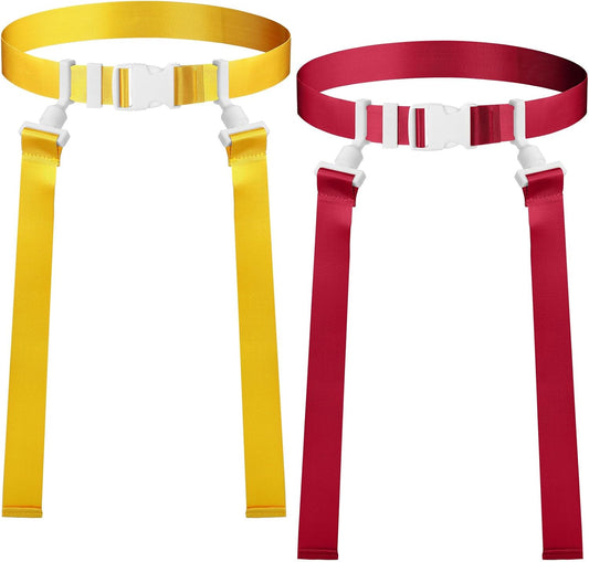 2/12/24/36 Player Flag Football Belt, Adjustable Football Belts and Flags for Kids Youth Adult Sport Team Training