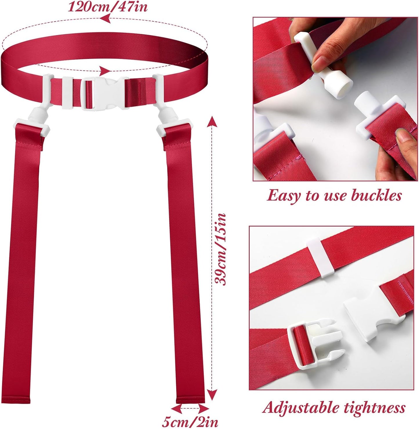 2/12/24/36 Player Flag Football Belt, Adjustable Football Belts and Flags for Kids Youth Adult Sport Team Training