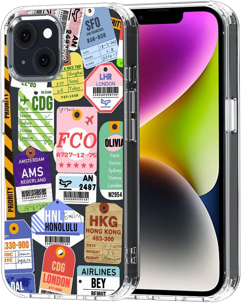 Case for iPhone 13 Pro Max, [Buffertech 6.6ft Military-Grade Drop Protection] [Anti Peel Off Tech] Clear TPU Bumper Phone Case Cover Design - Lemon - Colors B