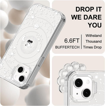 Case for iPhone 13 Pro Max, [Buffertech 6.6ft Military-Grade Drop Protection] [Anti Peel Off Tech] Clear TPU Bumper Phone Case Cover Design - Lemon - Colors B