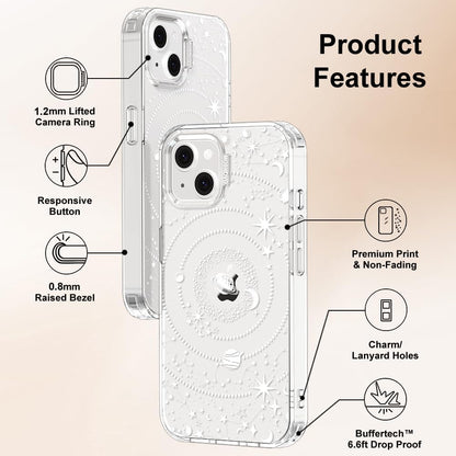 Case for iPhone 13 Pro Max, [Buffertech 6.6ft Military-Grade Drop Protection] [Anti Peel Off Tech] Clear TPU Bumper Phone Case Cover Design - Lemon - Colors B