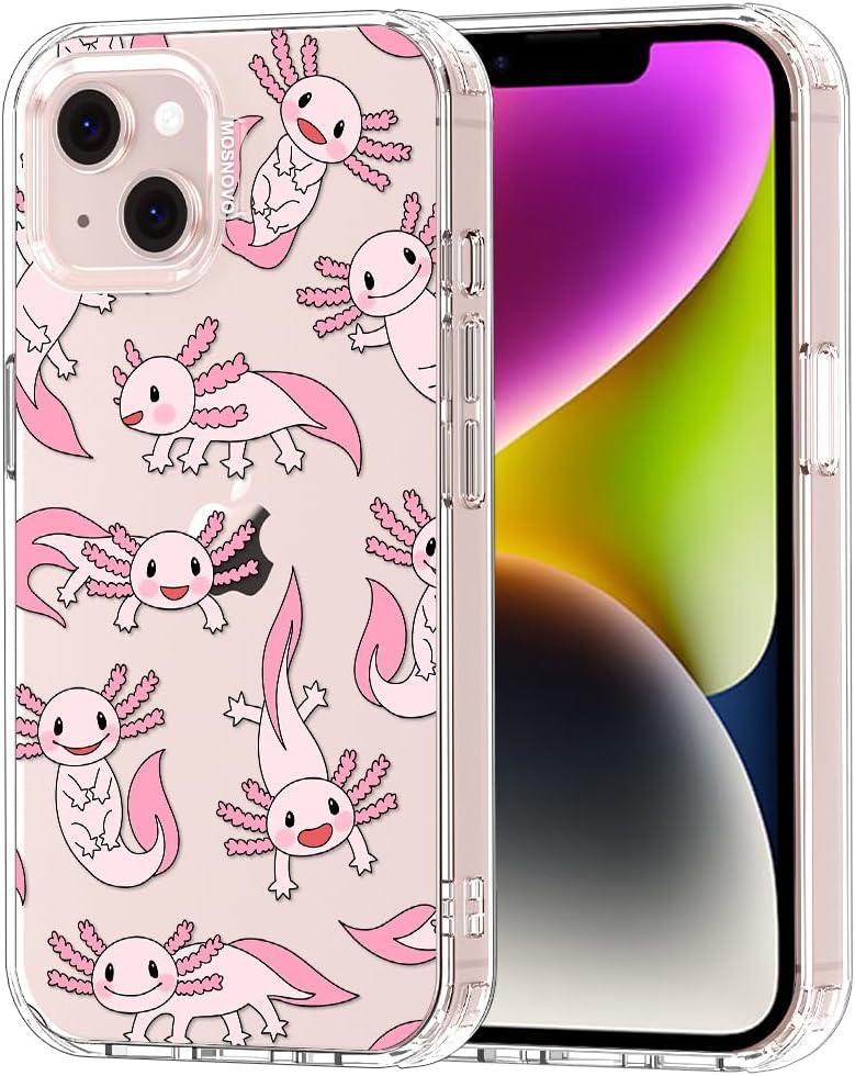 Case for iPhone 13 Pro Max, [Buffertech 6.6ft Military-Grade Drop Protection] [Anti Peel Off Tech] Clear TPU Bumper Phone Case Cover Design - Lemon - Colors B