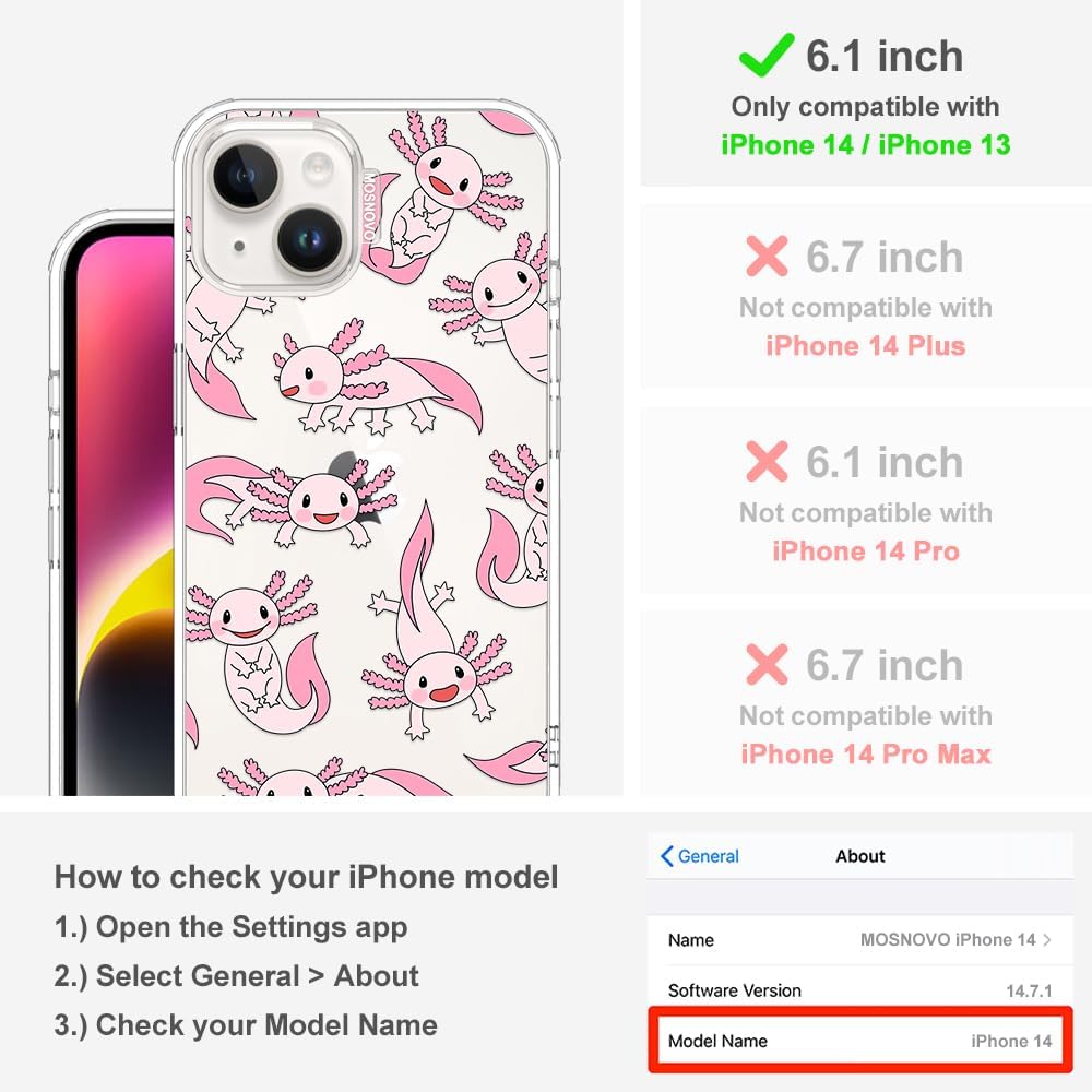 Case for iPhone 13 Pro Max, [Buffertech 6.6ft Military-Grade Drop Protection] [Anti Peel Off Tech] Clear TPU Bumper Phone Case Cover Design - Lemon - Colors B