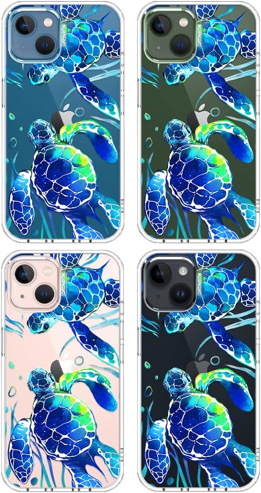 Case for iPhone 13 Pro Max, [Buffertech 6.6ft Military-Grade Drop Protection] [Anti Peel Off Tech] Clear TPU Bumper Phone Case Cover Design - Lemon - Colors B