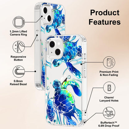 Case for iPhone 13 Pro Max, [Buffertech 6.6ft Military-Grade Drop Protection] [Anti Peel Off Tech] Clear TPU Bumper Phone Case Cover Design - Lemon - Colors B