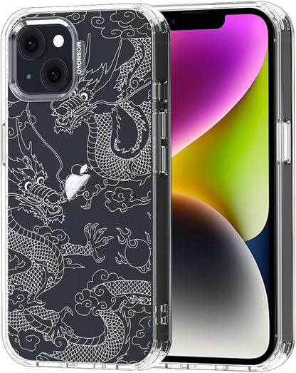Case for iPhone 13 Pro Max, [Buffertech 6.6ft Military-Grade Drop Protection] [Anti Peel Off Tech] Clear TPU Bumper Phone Case Cover Design - Lemon - Colors B